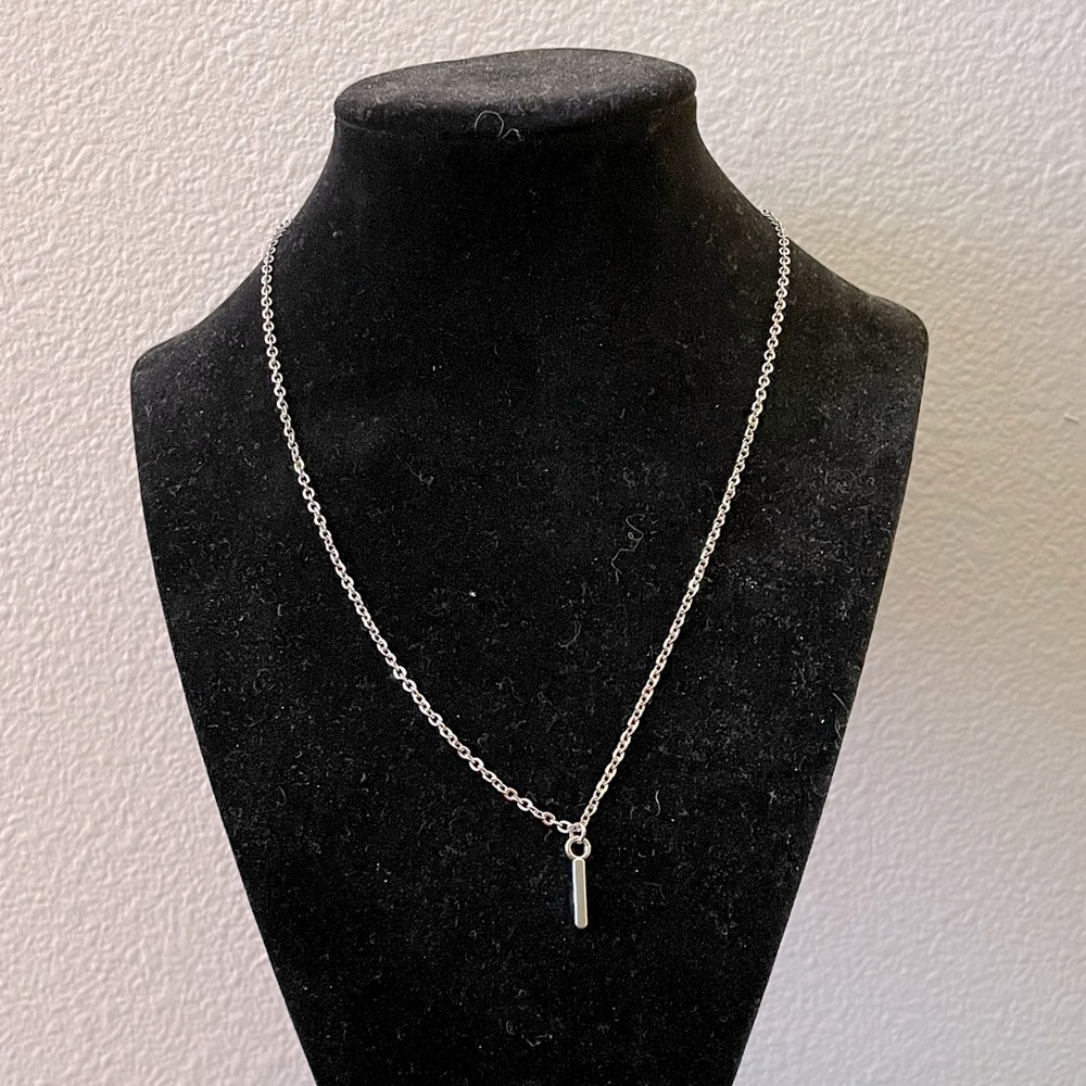 Handmade Letter I Pendant Necklace
